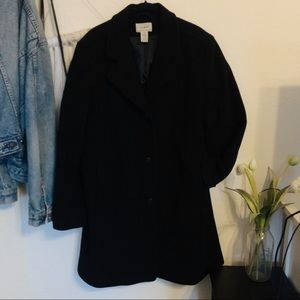 LL Bean Classic Lambswool Polo Coat, Three-Quarter